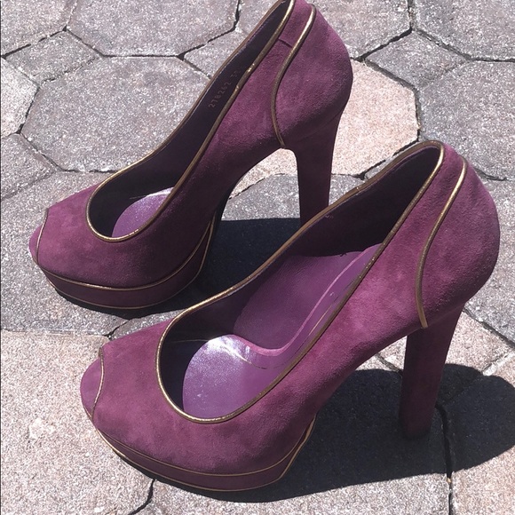 GUCCI HOUSTON PEEP TOE PUMP - Picture 3 of 8